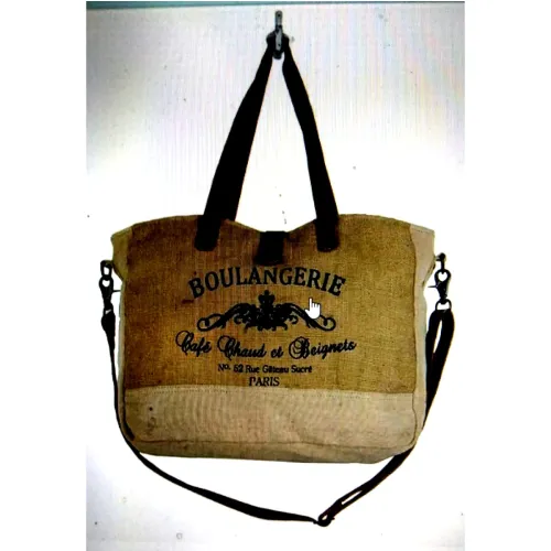 Boulangerie Paris Jute Shoulder Bag