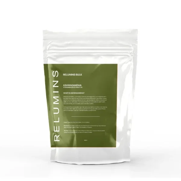 NEW! PUREPOWDER FOR RELUMINS Ashwagandha 50g Healthy Cellular Aging, Fine Lines, and Immune Booster