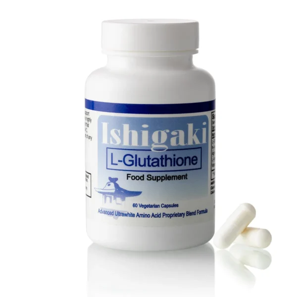 3 Bottles Authentic Ishigaki L-Glutathione 600mg Per Serving Ultra-Whitening Formula with L-glutathione booster - 60 Caps