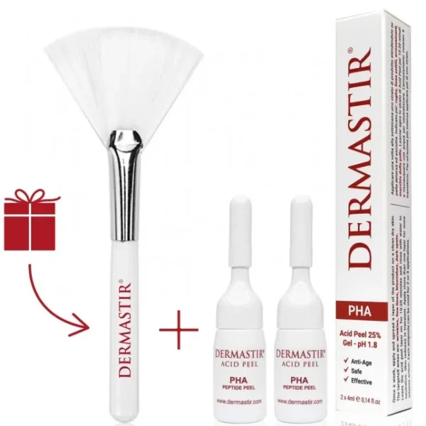DERMASTIR PHA ACID PEEL 25% GEL + FREE FAN BRUSH
