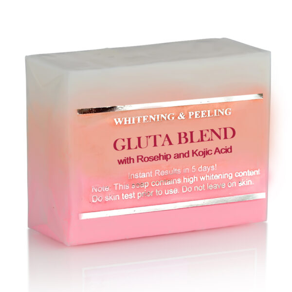 12 Bars of Premium Whitening/Peeling Soap w/ Glutathione, Rosehip and Kojic acid - For Normal Skin