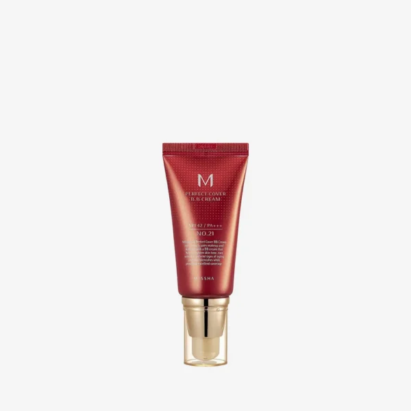 Missha M Perfect Cover BB Cream shade no#21 SPF 42 PA+++ (Light Beige) - 20ml